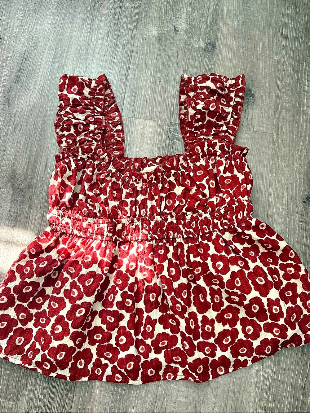 Thirty/Thirty LA Women’s Blouse Red & White Size Small